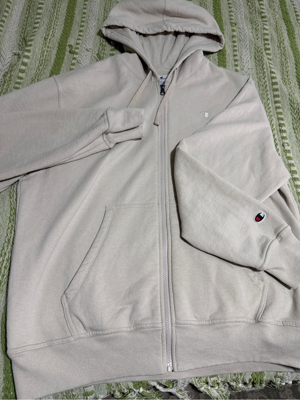Men’s Champion Tan Full Zip Hoodie
